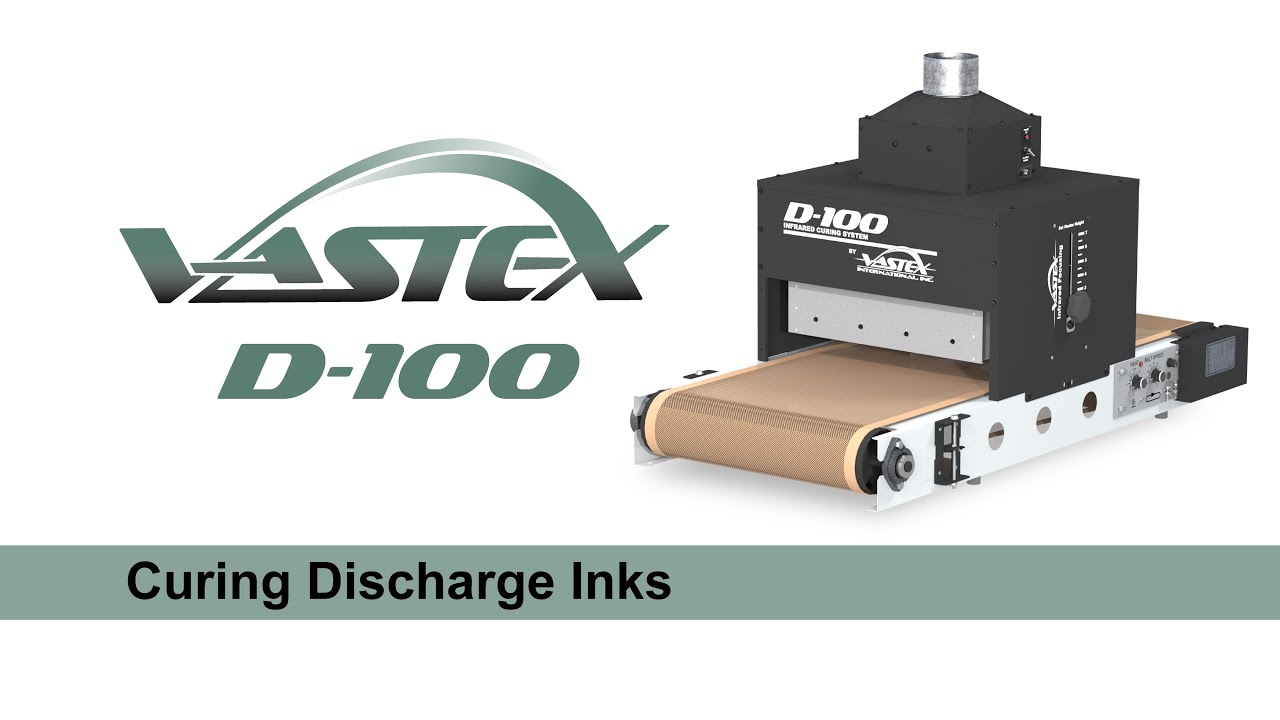 Curing Discharge Ink on a Vastex D-100