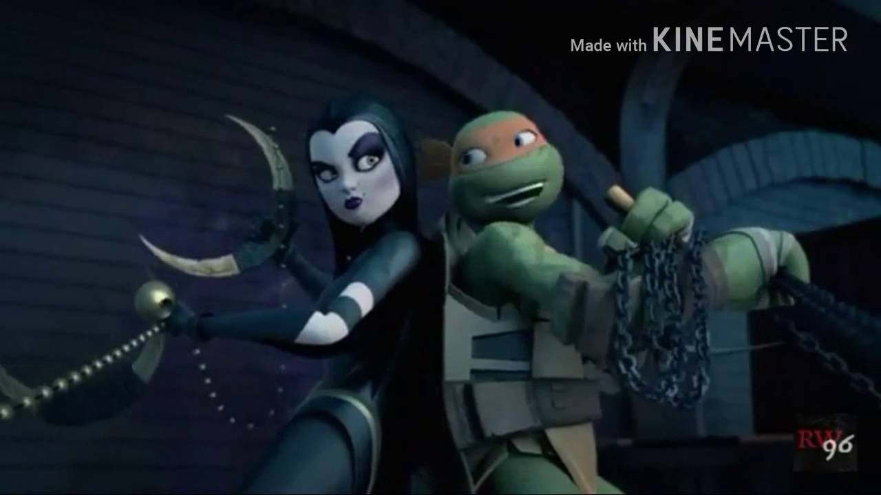 Tmnt 2012-Karai,April and Shinigami-Take a Hint