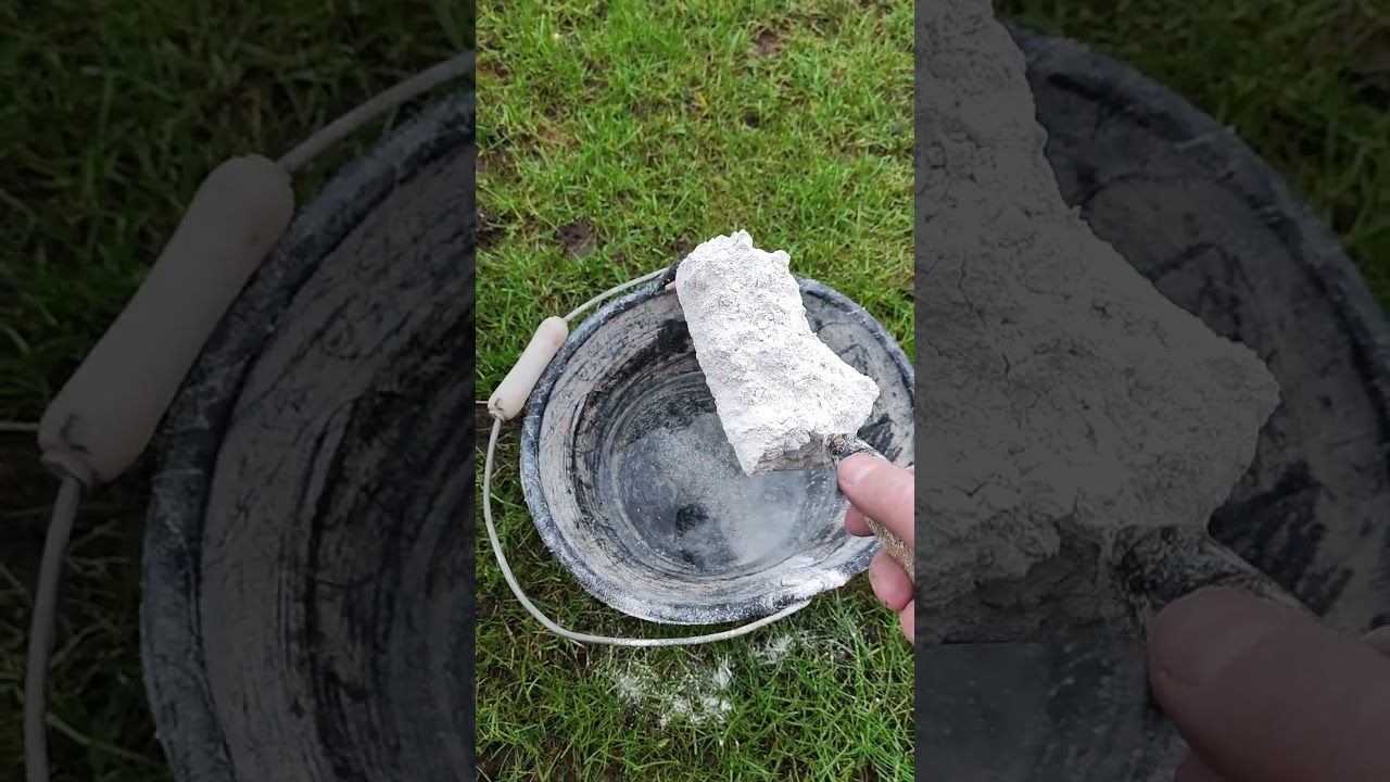 Making hot lime wash. North of England. 