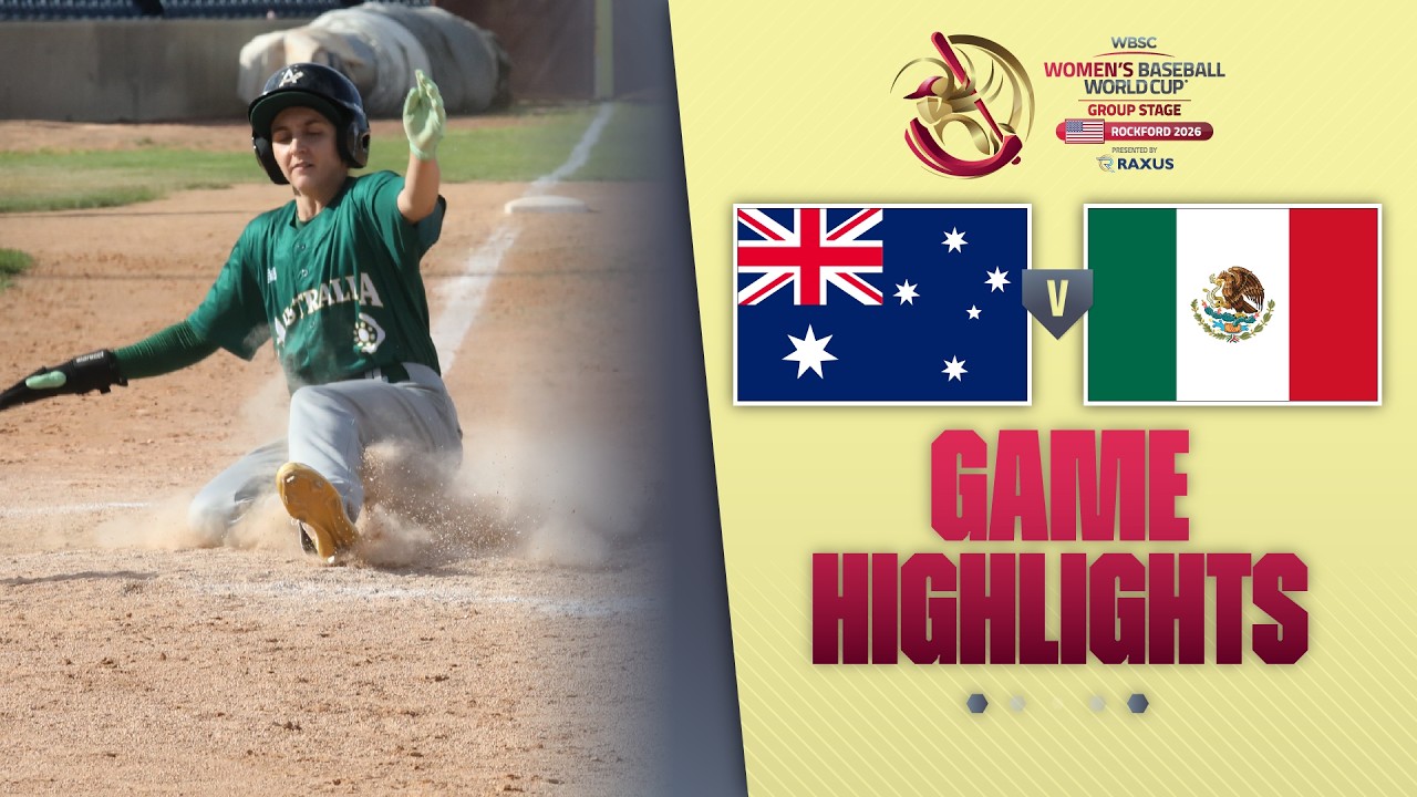 HIGHLIGHTS | Australia vs Mexico | WBSC Women's Baseball World Cup - Group Stage