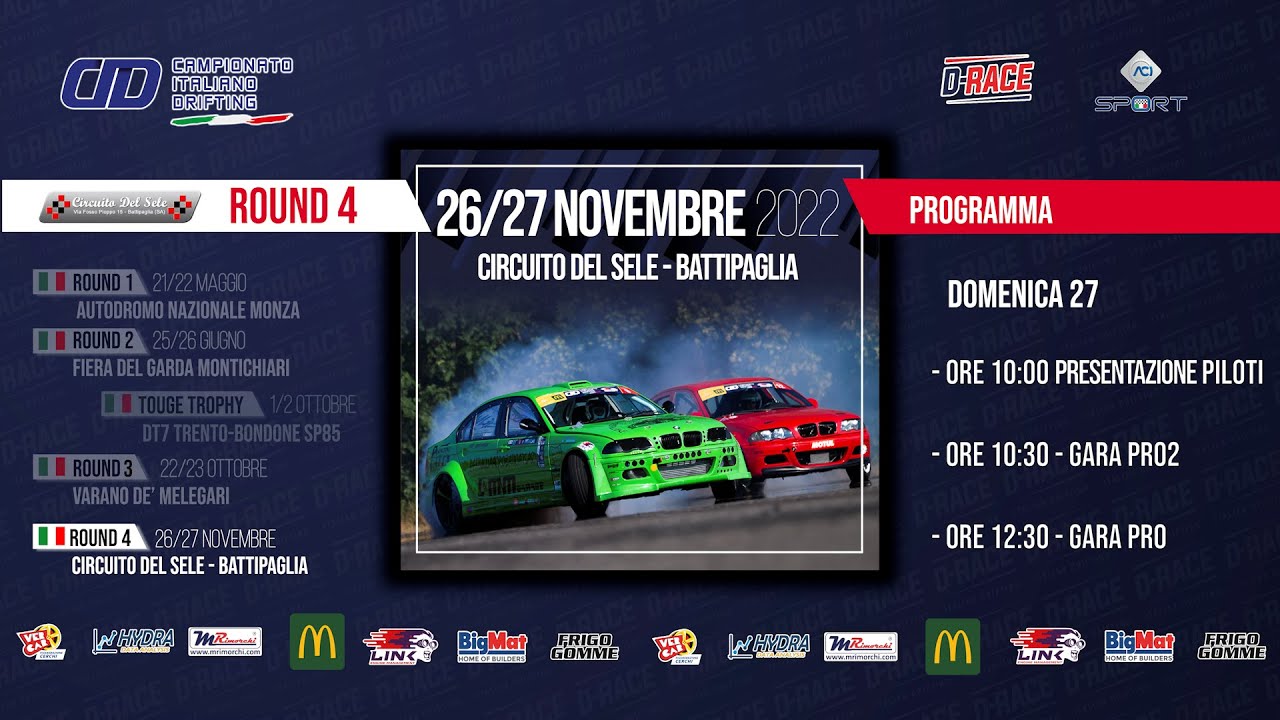 ROUND 4 CAMPIONATO ITALIANO DRIFTING - LIVE