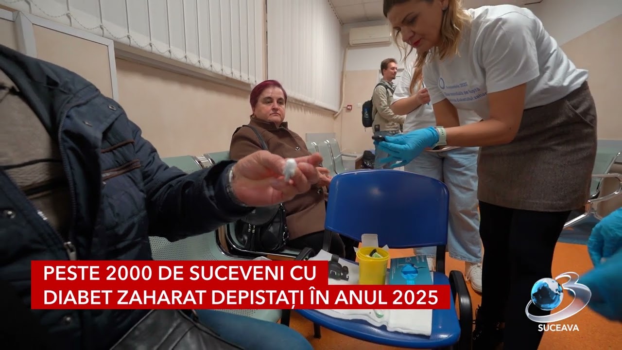 Peste 2000 suceveni cu diabet zaharat depistați în anul 2025