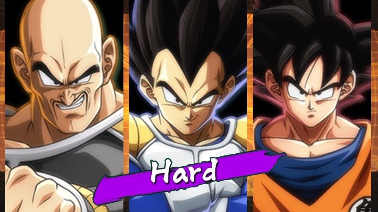 Dragon Ball FighterZ - Nappa/Vegeta/Goku Arcade Mode (HARD)