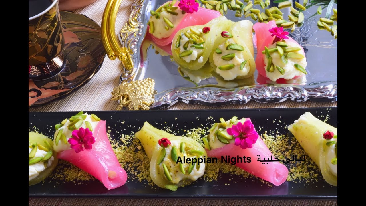 راحة محشية بالقشطة  فاخرة  وسهلة التحضير 😍|Turkish delight with cream and pistachio