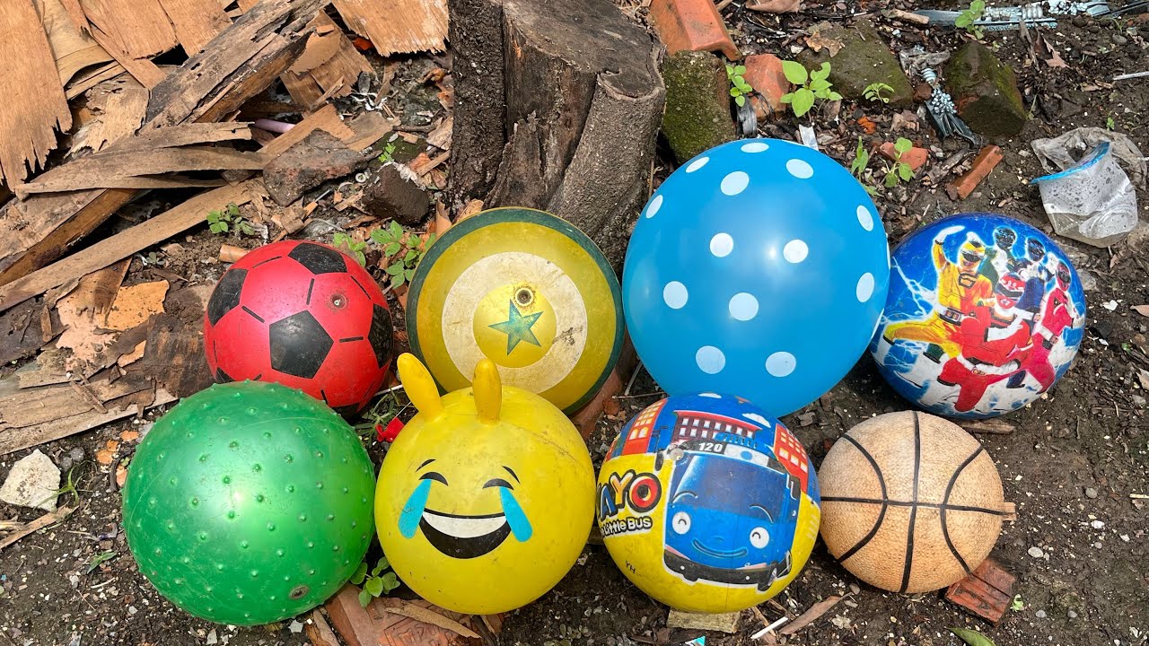 MENCARI BOLA BOLA 🏀⚽️, MAINAN 🚜🛵 DAN MELETUSKAN BALON 🎈🎈 236