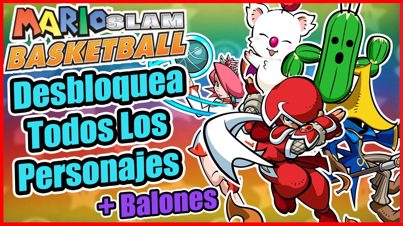 Como Desbloquear a Todos los PERSONAJES + BALONES en MARIO SLAM BASKETBALL | GUIA COMPLETA!! 100%