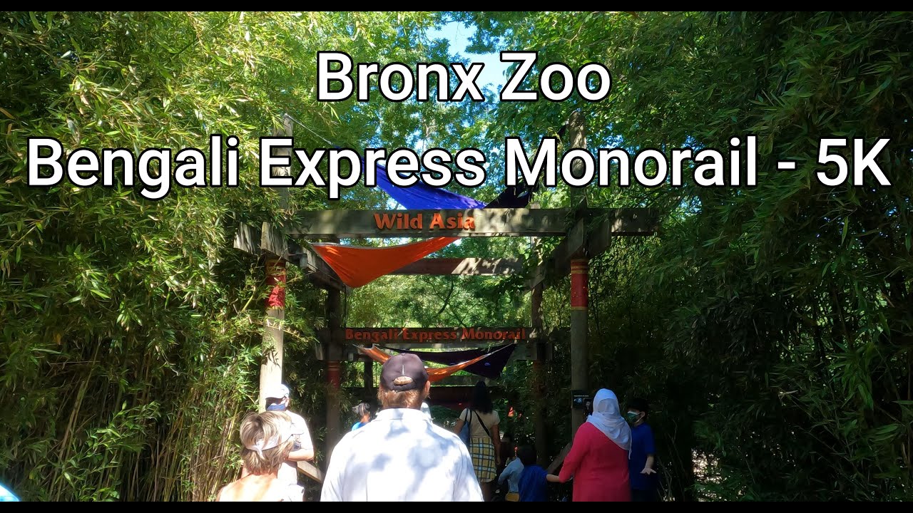 New York - Bronx Zoo Bengali Express Wild Asia Monorail - 5K