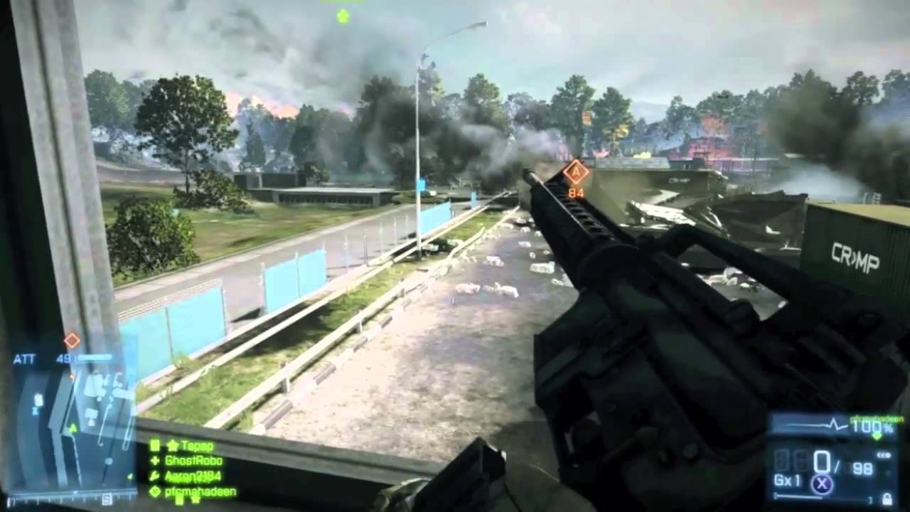 Многопользовательский игровой процесс Battlefield 3 в режиме реального времени — запуск игрового ...