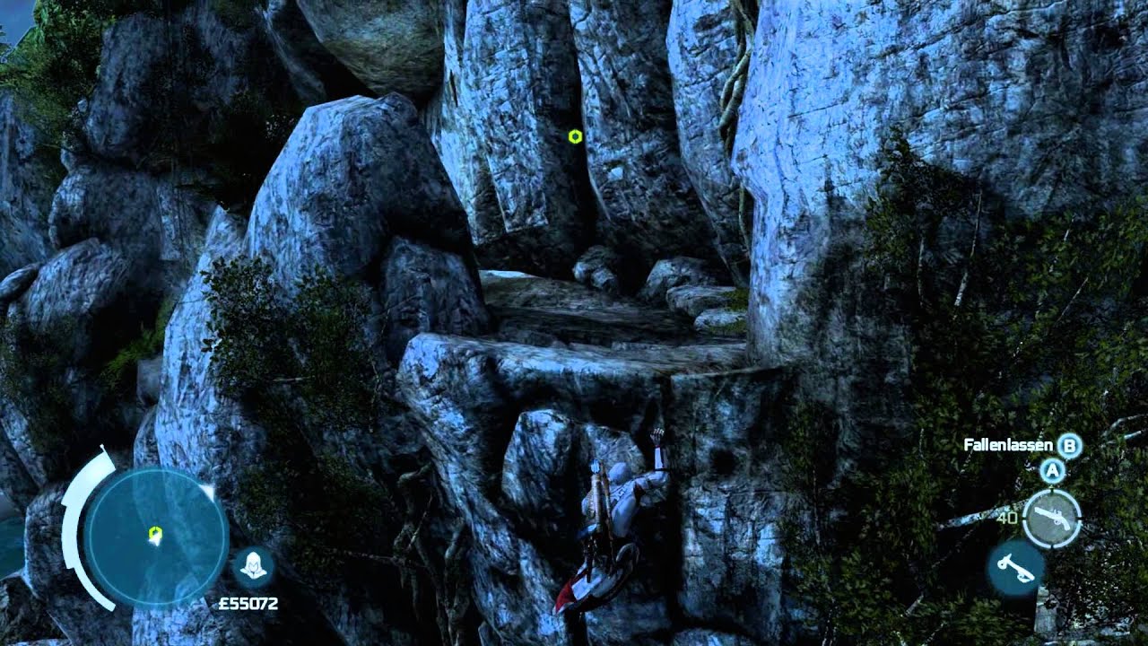 Assassin's Creed 3: Dead Chest Island (Kaptian Kidd's Schatz) 100 % Walkthrough [HD|German]