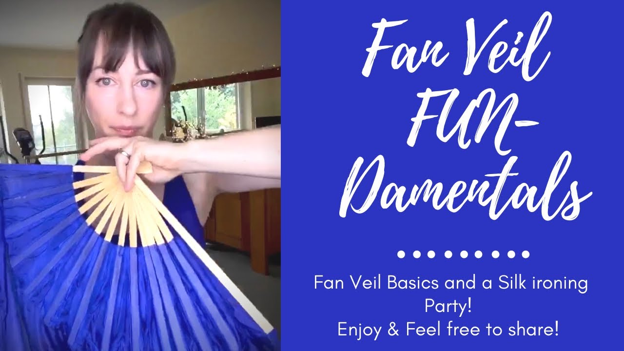Khalida Online - Fan Veil FUNdamentals! Fanveil Fusion Tips & Ironing Belly Dance Fanveils Tutorial
