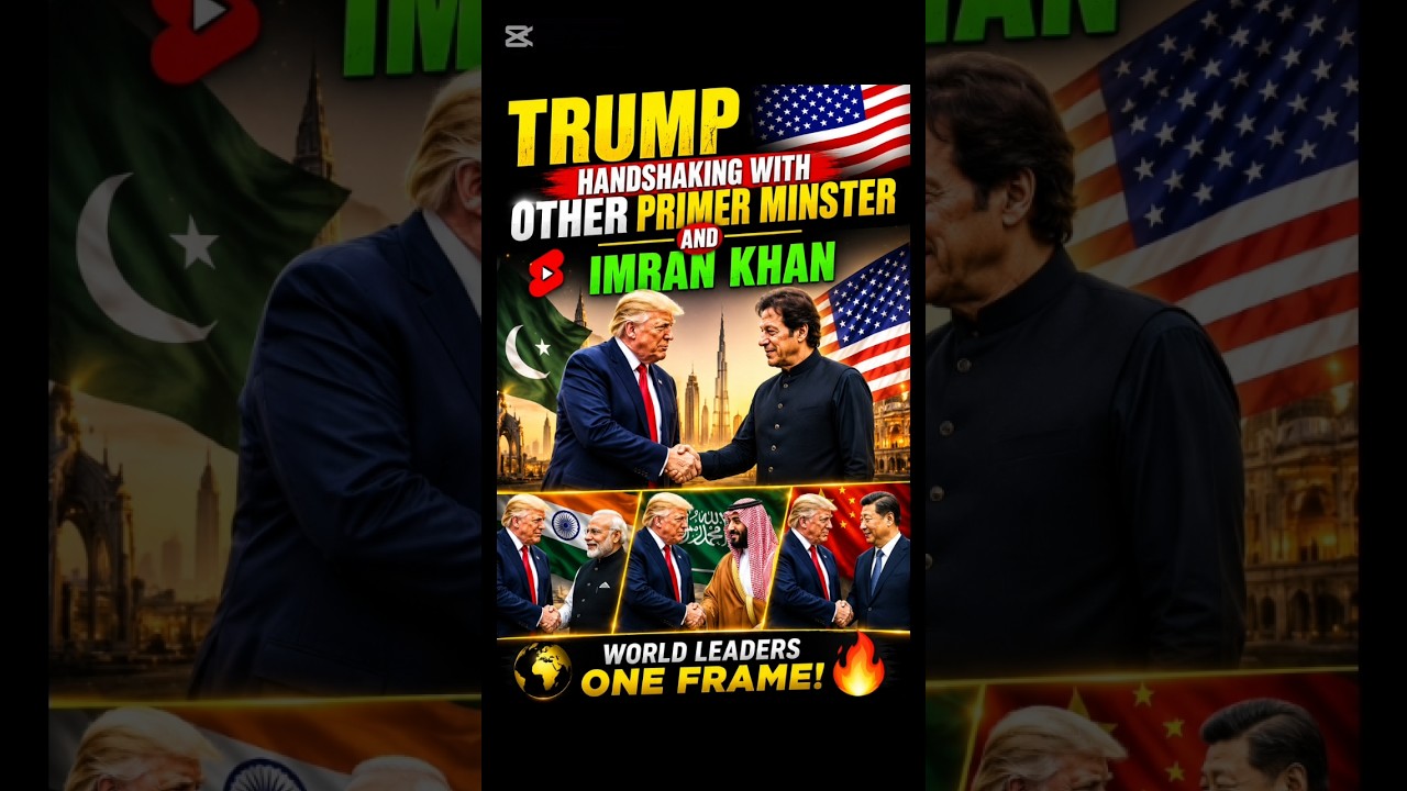 Trump handshaking with other prime ministers and Imran Khan 👑🔥/Imran Khan official