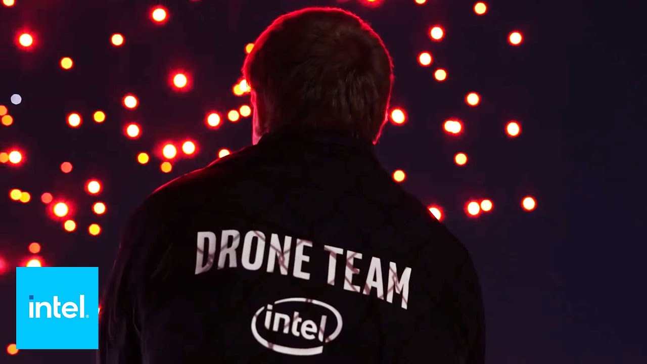 Coachella Shooting Star Drones Light Show | Intel