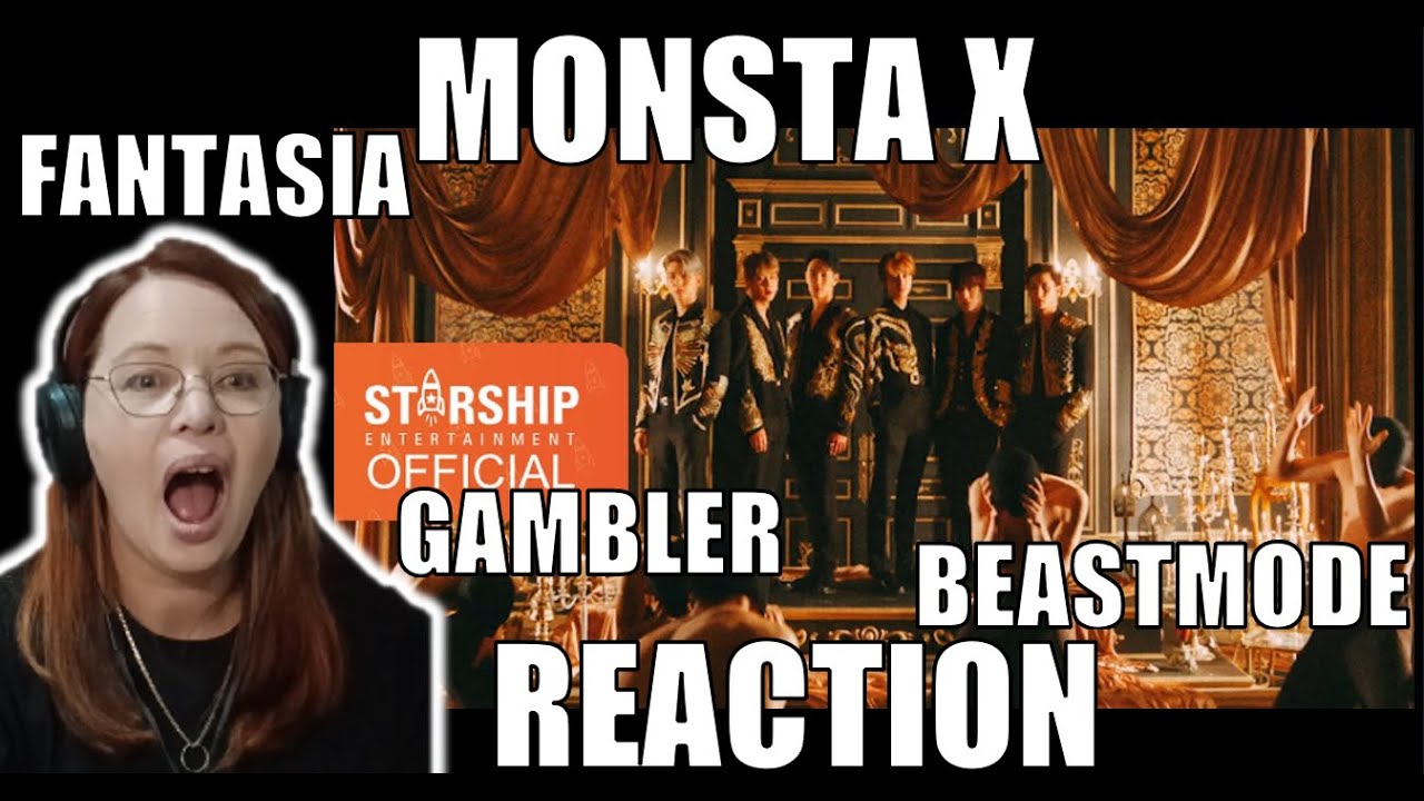 GINGER T REACTS to MONSTA X (몬스타엑스)  'GAMBLER' & 'BEASTMODE' & 'FANTASIA'