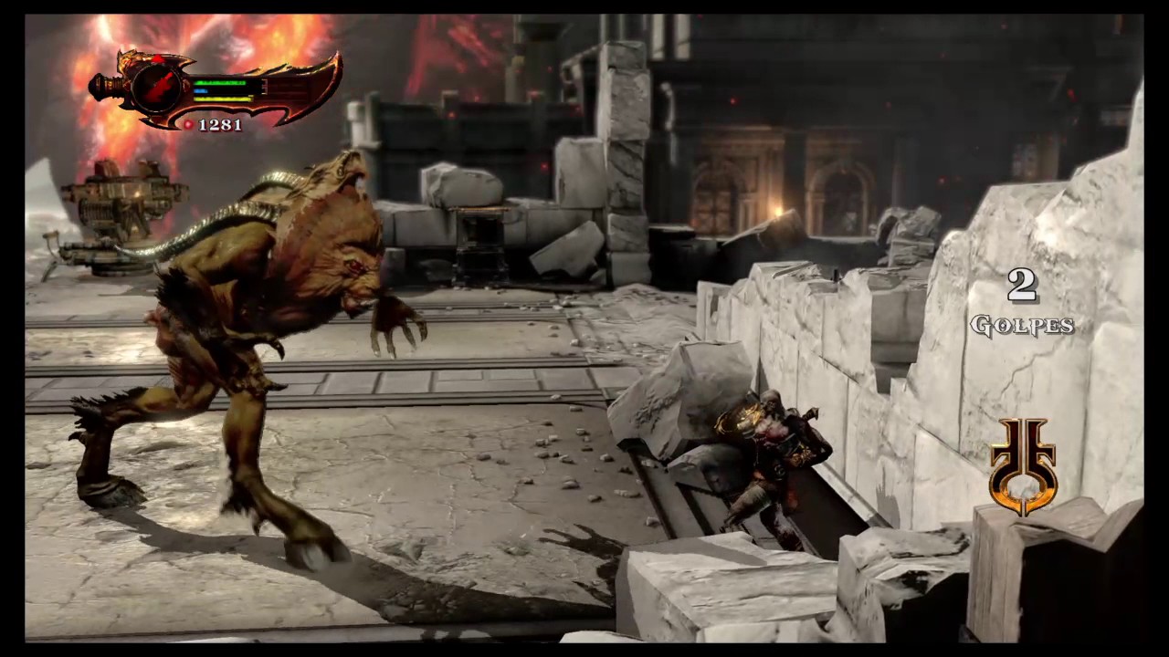 God of War III kratos vs chimera