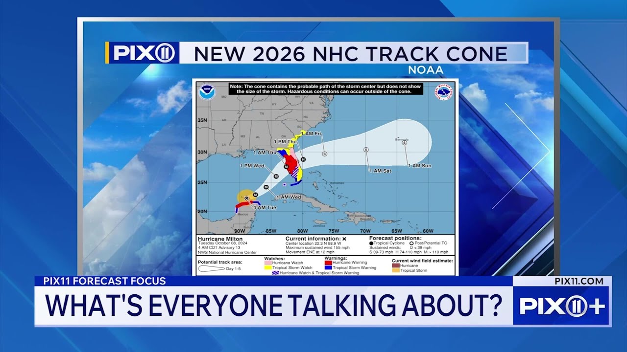 NHC unveils new forecast cone graphics for 2026 hurricane season | PIX11 Forecast Focus
