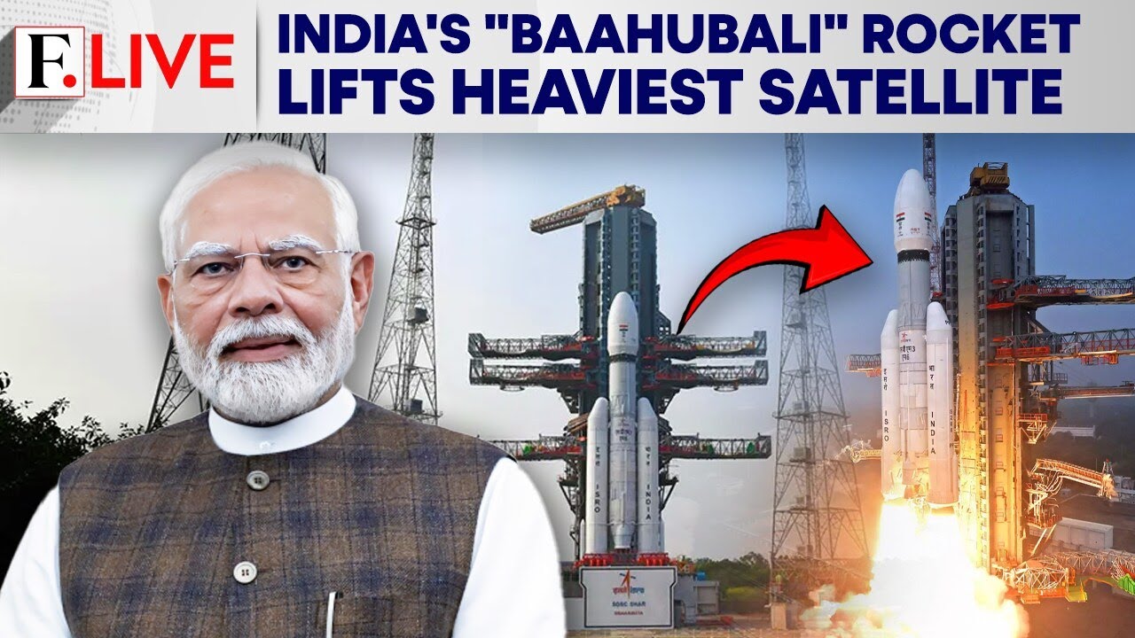 India&rsquo;s &ldquo;Baahubali&rdquo; Rocket Lifts BlueBird Block-2 satellite | Firstpost Live | N18G