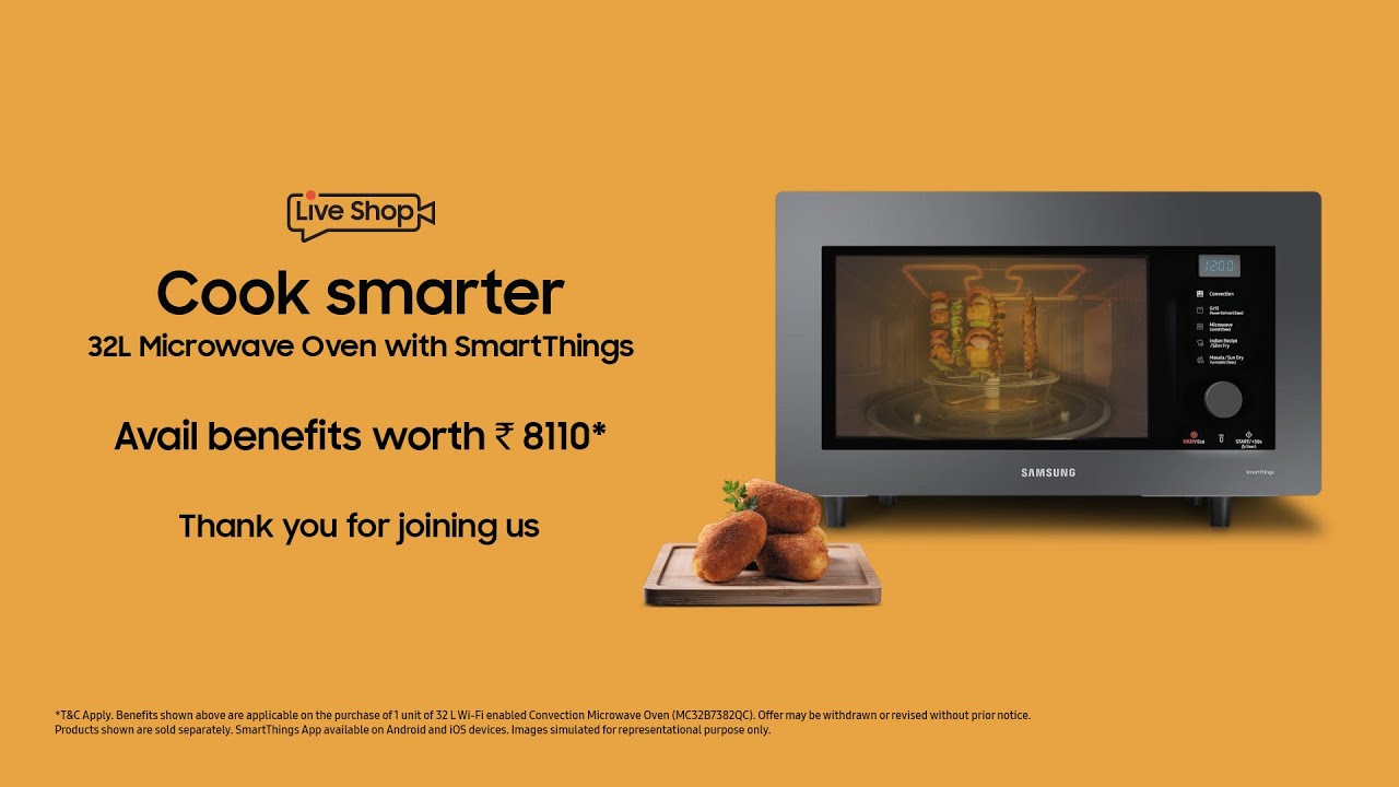 Offer ends soon | 32L Microwave Oven with SmartThings