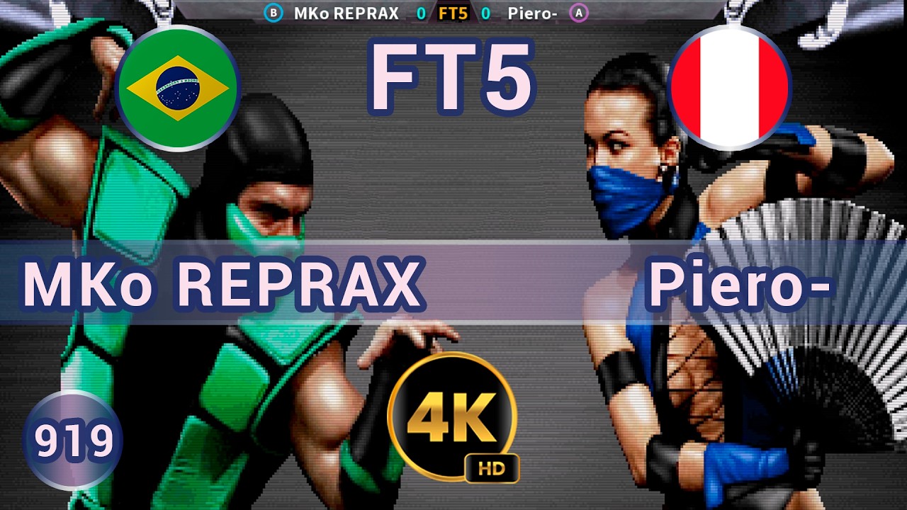 UMK3 - 🇧🇷 MKo REPRAX vs Piero- 🇵🇪 FT5 / 4K 60FPS #umk3 #ultimatemortalkombat3 #team99hits #fightcade