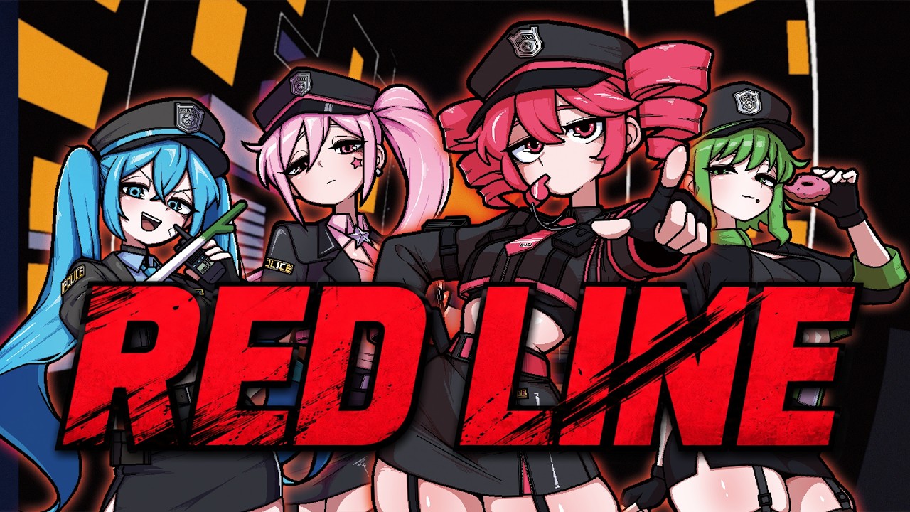 [MV] RED LINE feat. Miku, Teto, GUMI, UNI | 18BB Original