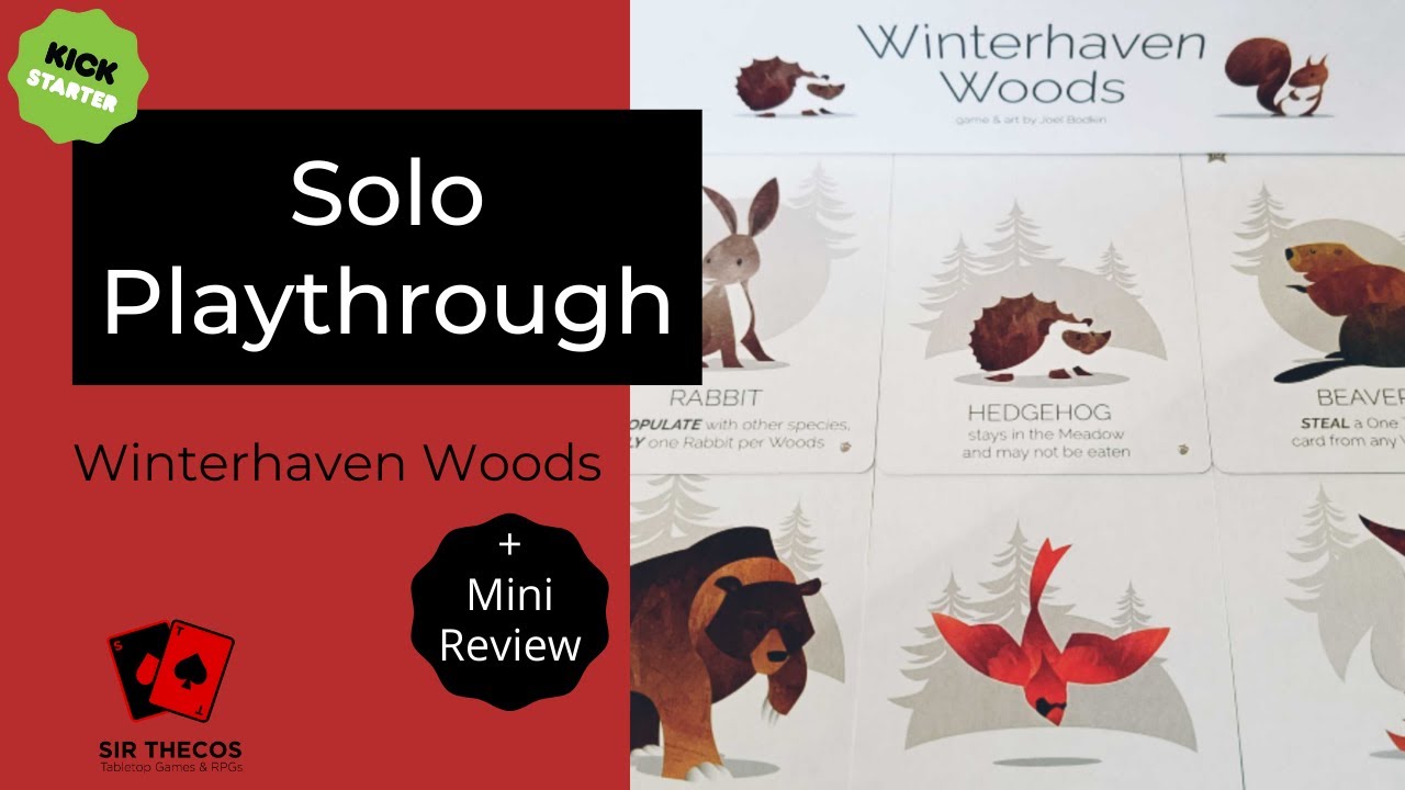 Solo Playthrough | Winterhaven Woods (Kickstarter)