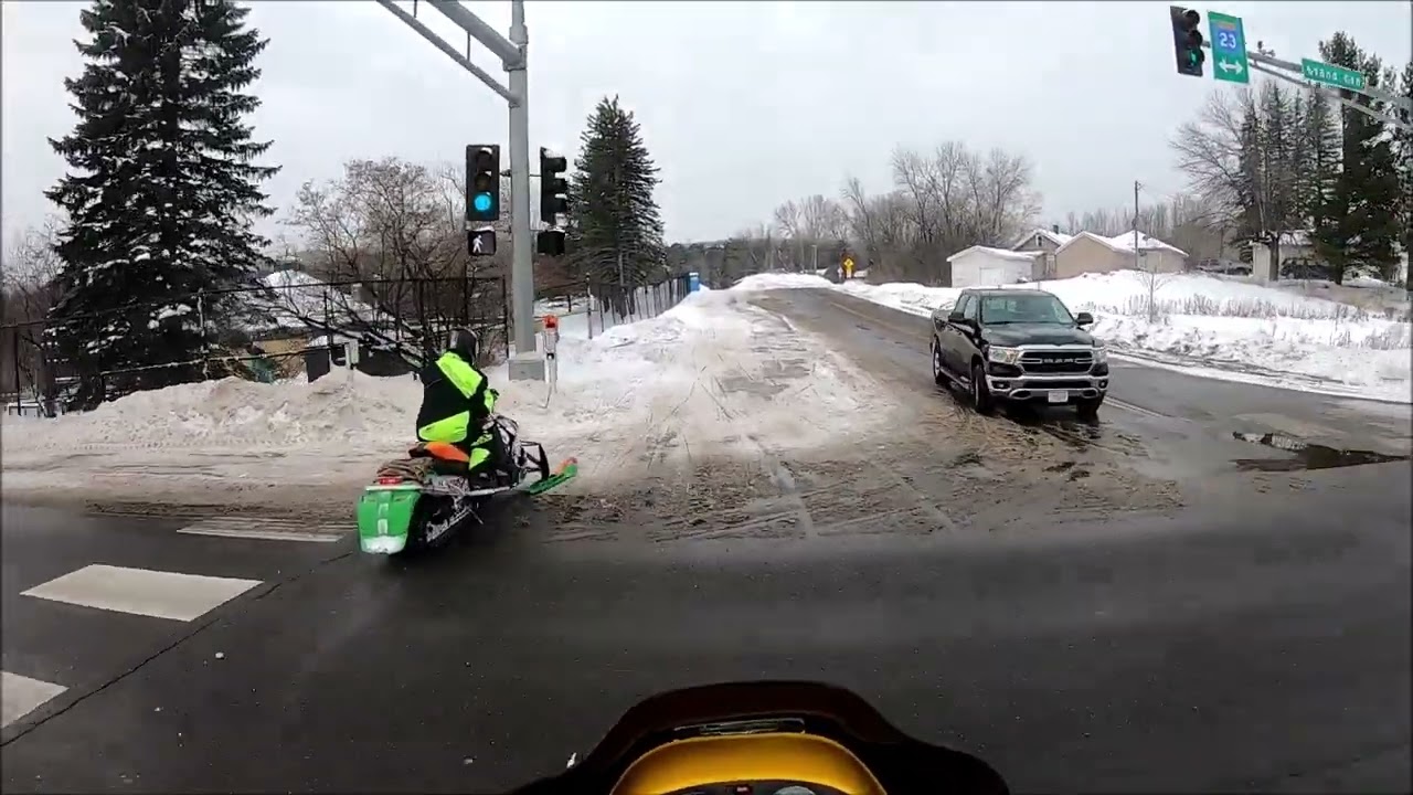 Snowmobiling Spirit Mountain MN