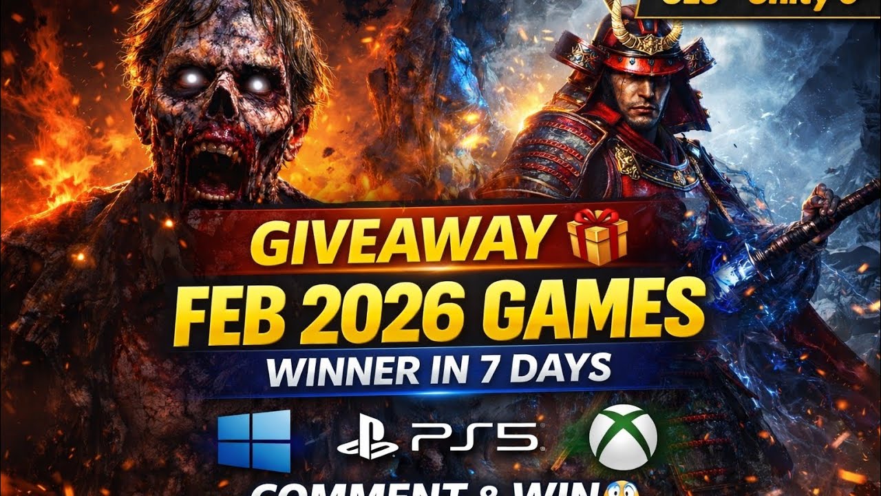 February 2026 Game Releases 🎮 | BIG GIVEAWAY INSIDE 😱
