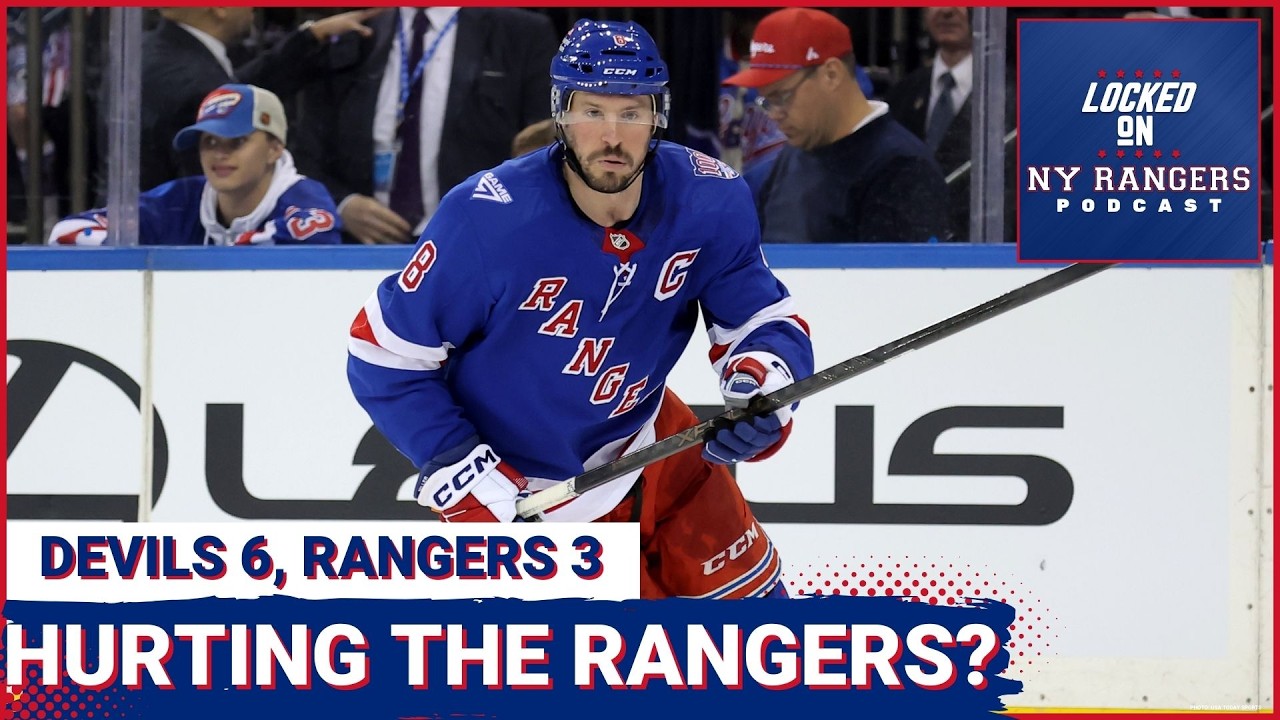 Is J.T. Miller HURTING the Rangers?? Blueshirts ASLEEP in 6-3 loss to the Devils!!