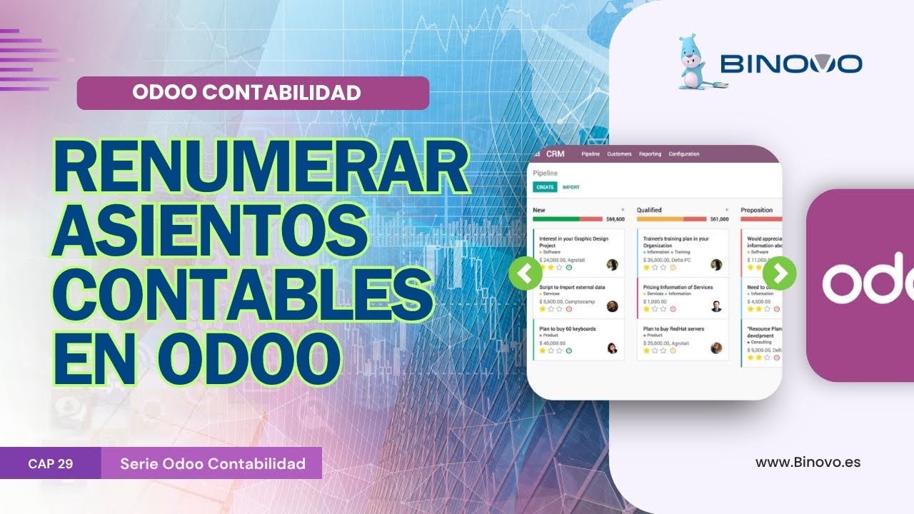 ODOO Contabilidad | Tutorial 29 📌 Renumeración de asientos contables