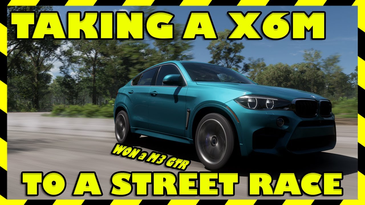 Taking a BMW X6M to a night street race...