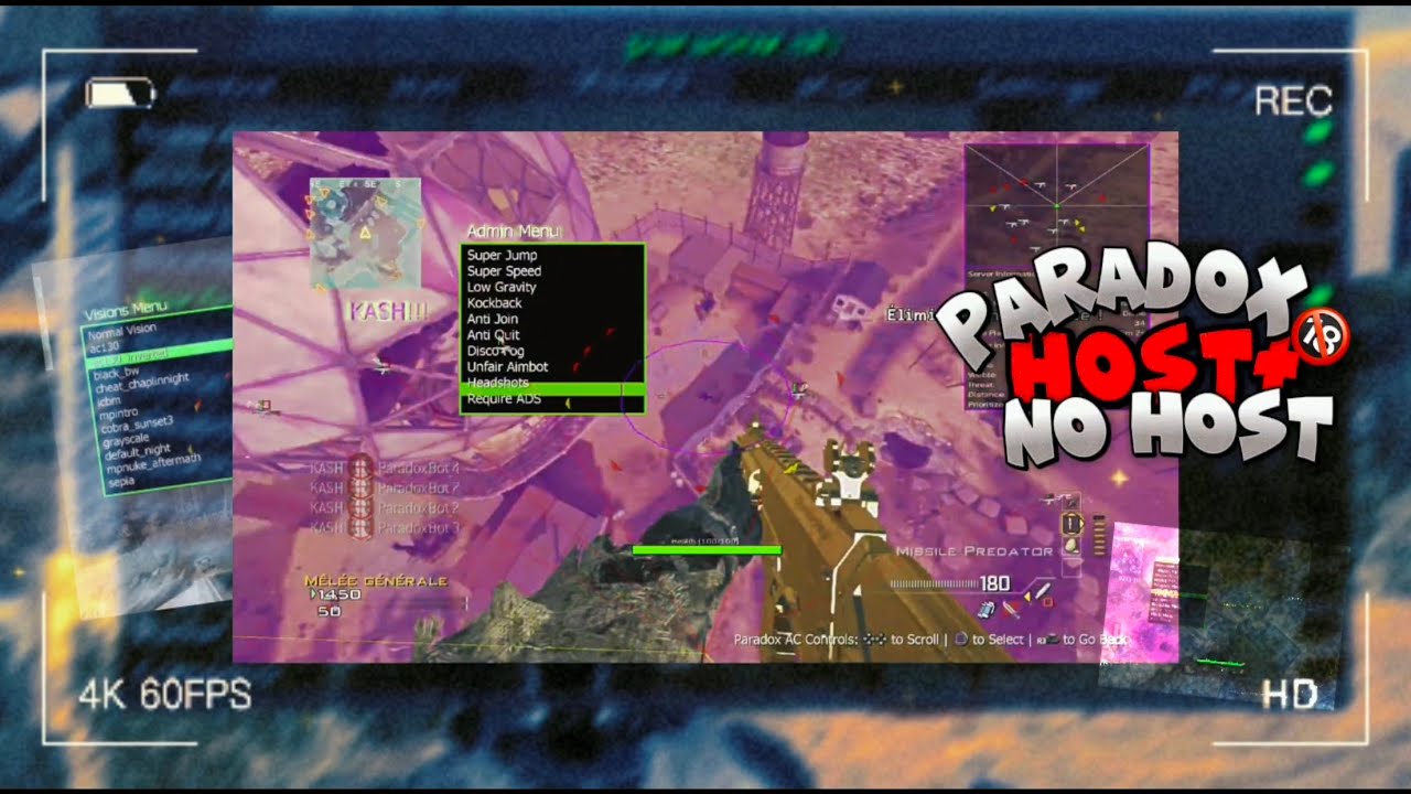 MW3 - [ Paradox sh ] Mode Menu Host + NoHost❗️