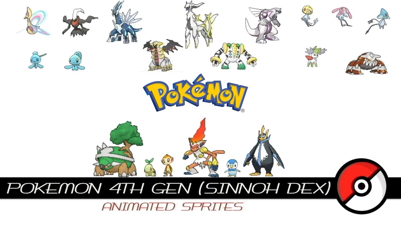 Pokemon 4th Gen (Animated Sprites)