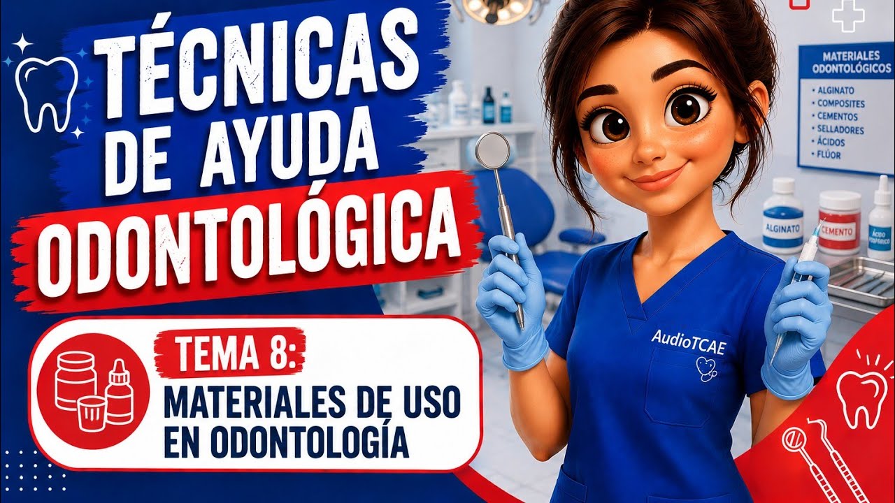Tema 8 TAO: Materiales de uso en Odontología #tcae #odontologia #pruebaslibres #sabiasque