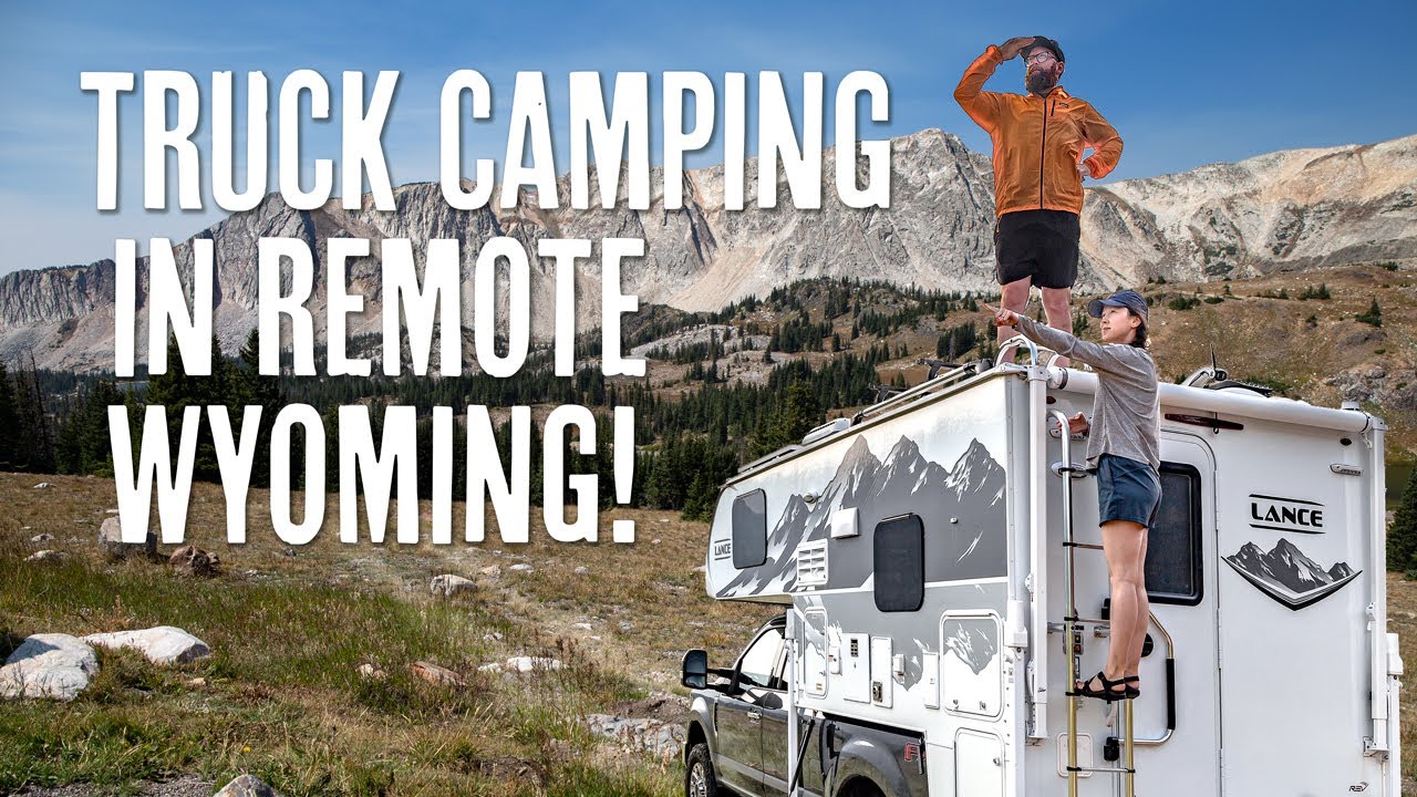 TRUCK CAMPING in Remote WYOMING | Snowy Range Mountains in Our Lance 825 Truck Camper