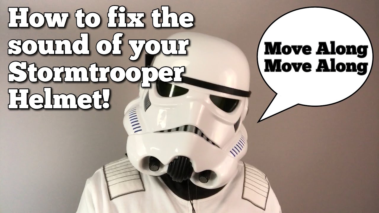 STAR WARS Black Series Stormtrooper Helmet - How to fix the sound effects and make it fit better