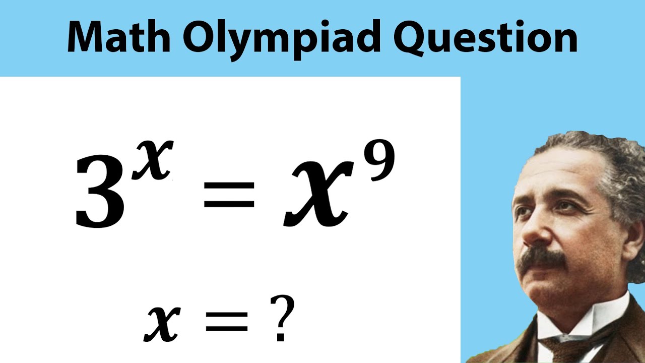 Exponential equation from an entrance exam