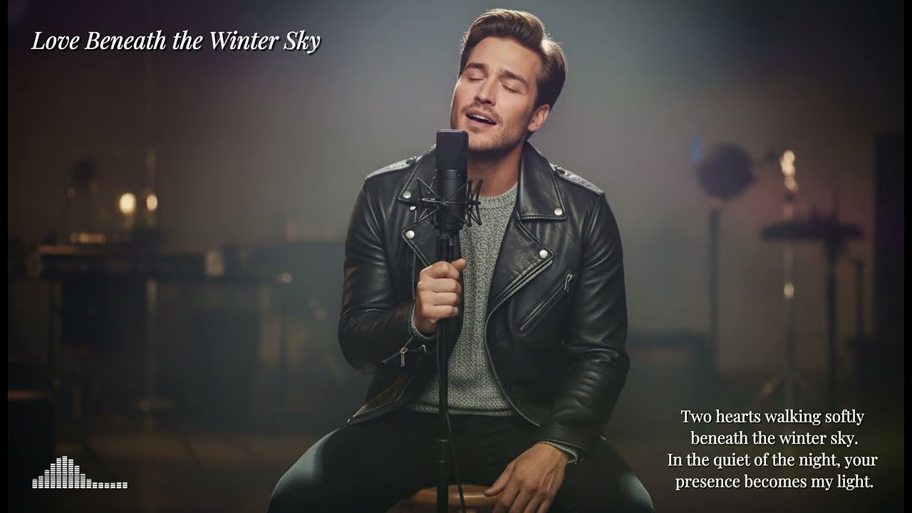 🎧 Love Beneath the Winter Sky ❄️ | Soft Emotional Male Vocal Song