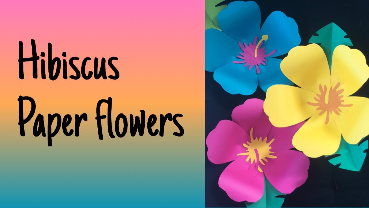 Moana flowers Diy (hibiscus Flower)