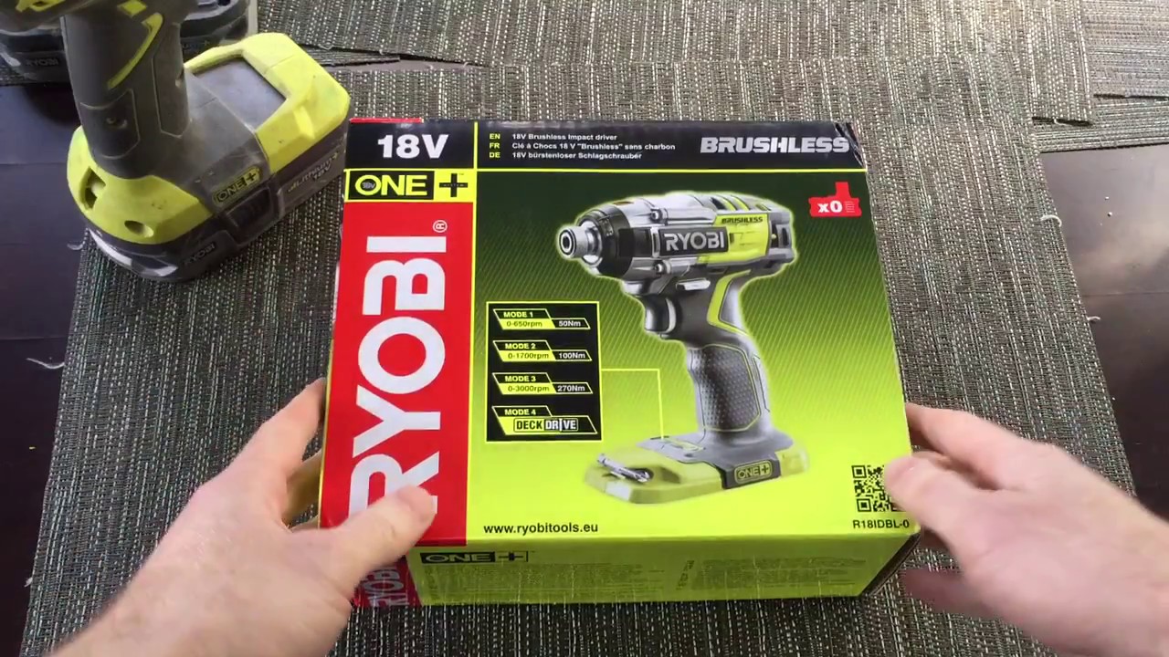 Unboxing the Ryobi 18V Brushless Impact Driver (R18IDBL-0)