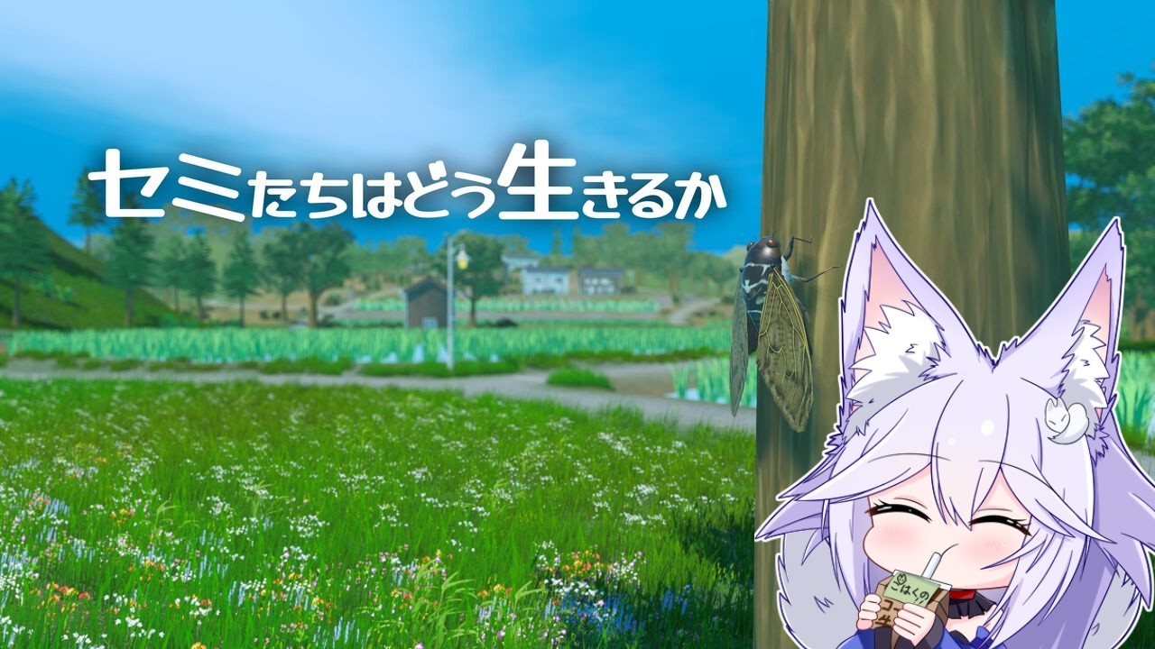 【#セミたちはどう生きるか】セミとして夏を生き抜く【#vtuber 】