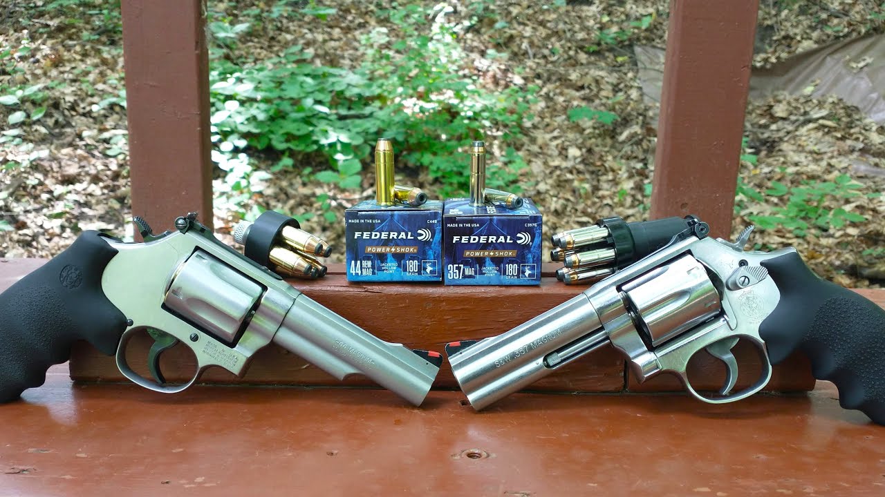 .357 Magnum VS .44 Magnum 180 gr Battle - Federal Handgun Power-Shok