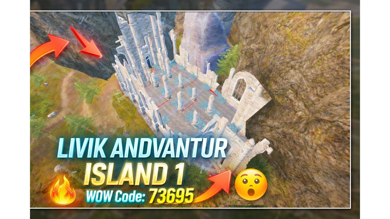 LIVIK ADVENTURE ISLAND 1 🏝️ | Hardest Parkour Challenge 😱 | WOW Mode 73695 | BGMI Gameplay #bgmi 