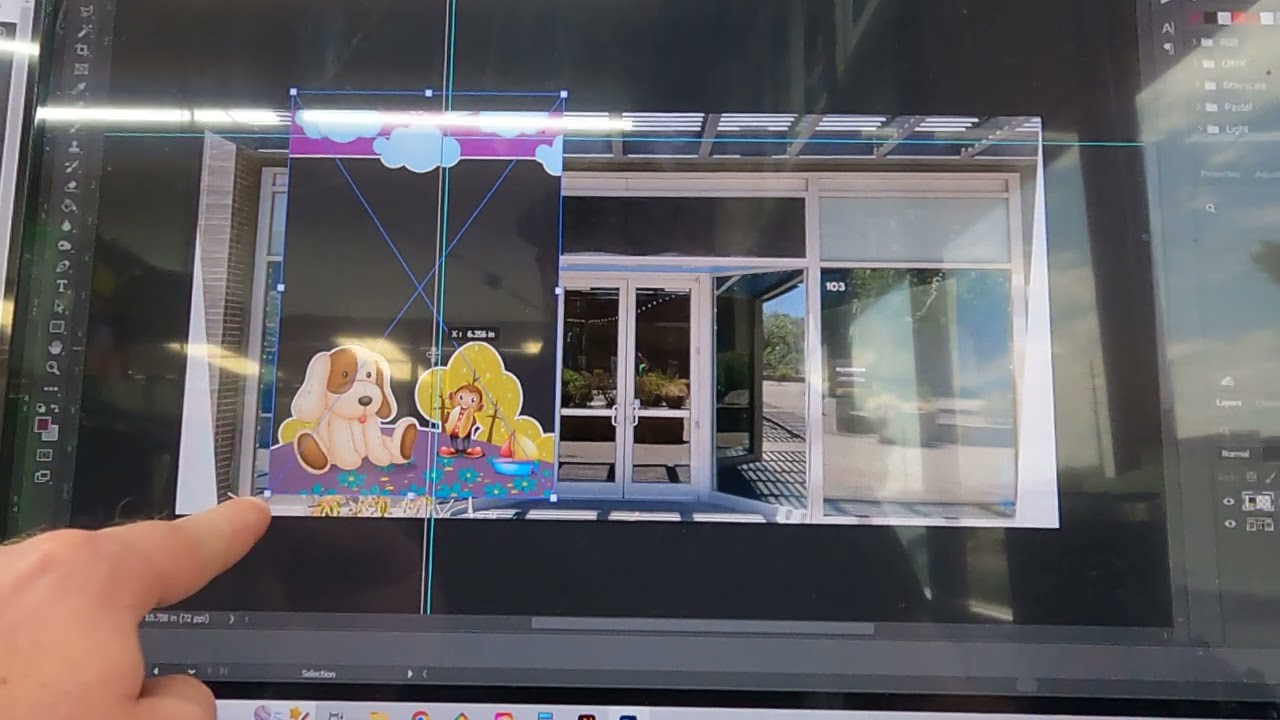 Design 2022/07/26 Photoshop - Window Graphic Perspective Mock Up