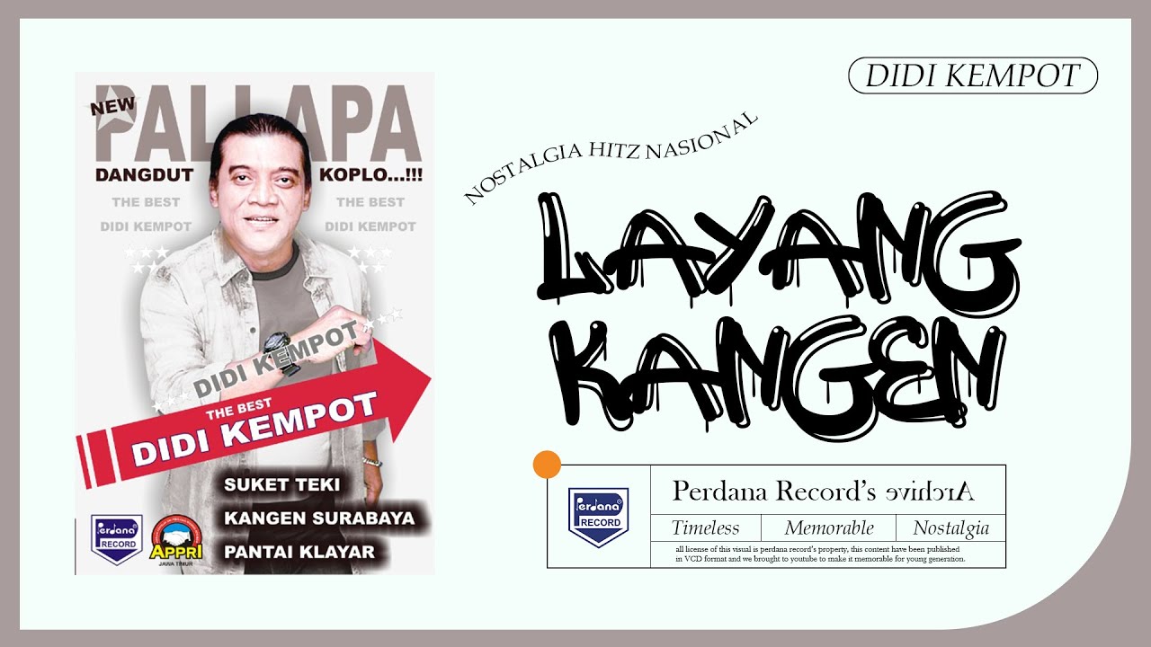 Didi Kempot ft New Pallapa - Layang Kangen (Official Music Video)