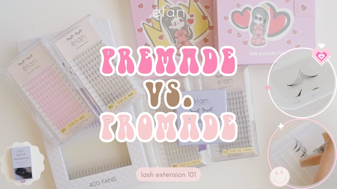 premade vs. promade lashes | whats the difference? how to use?