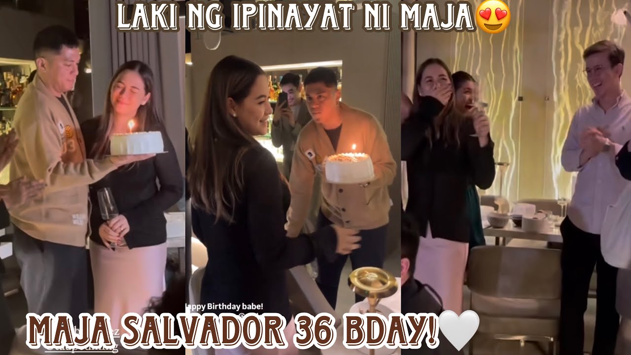 36th birthday ni Maja Salvador ang laki na ng ipinayat niya 😍 tawang tawa si Maine at Arjo sa kasama