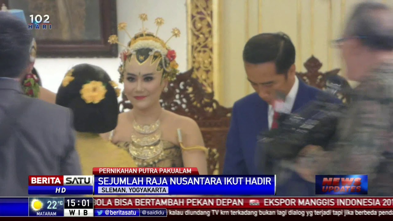Presiden Jokowi Hadiri Pernikahan Putra Pakualaman X
