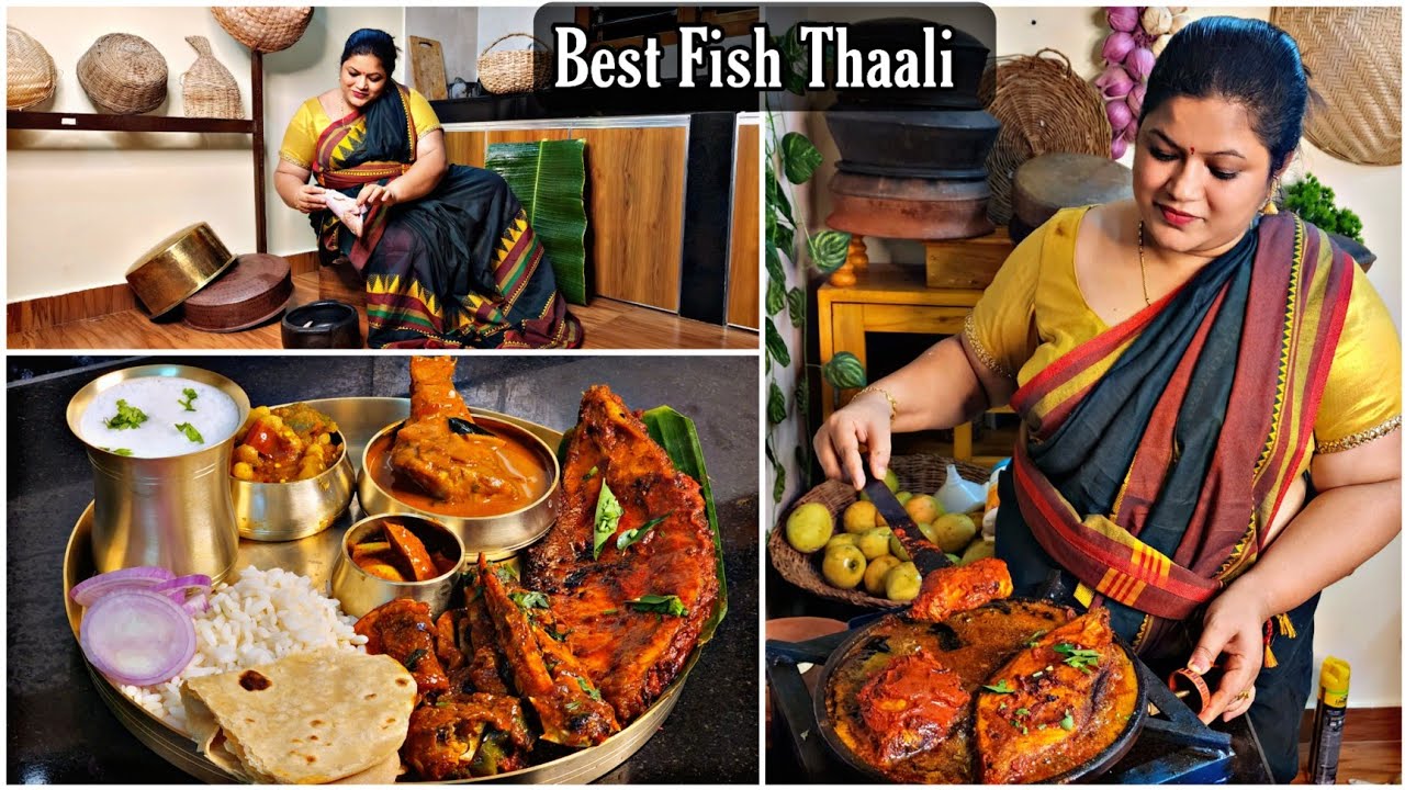 ಮನೆಯವರಿಗೆಲ್ಲ ದೊಡ್ಡ ಫಿಶ್ ತಾಲಿ ಮಾಡ್ತಾ ಇದ್ದೀನಿ | Village Fish Thaali For Family Members or Guest | 2023