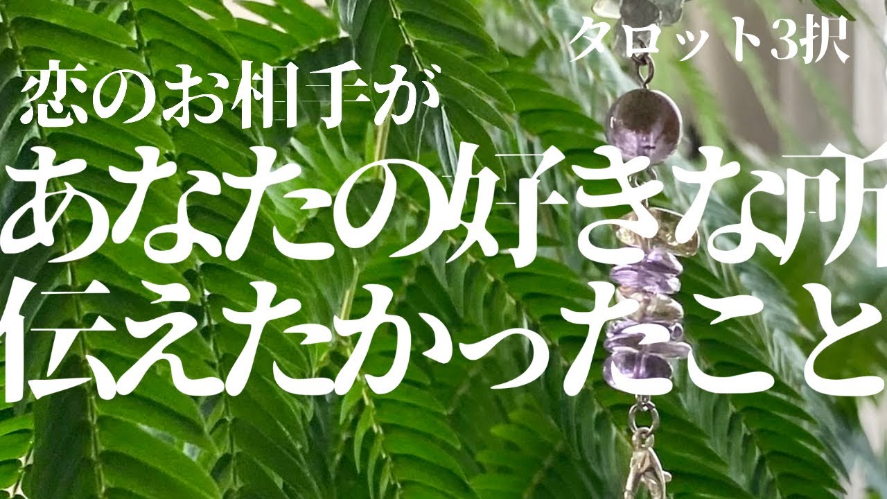 恋愛タロット💚お相手があなたを好きな理由と本当は伝えたかったこと