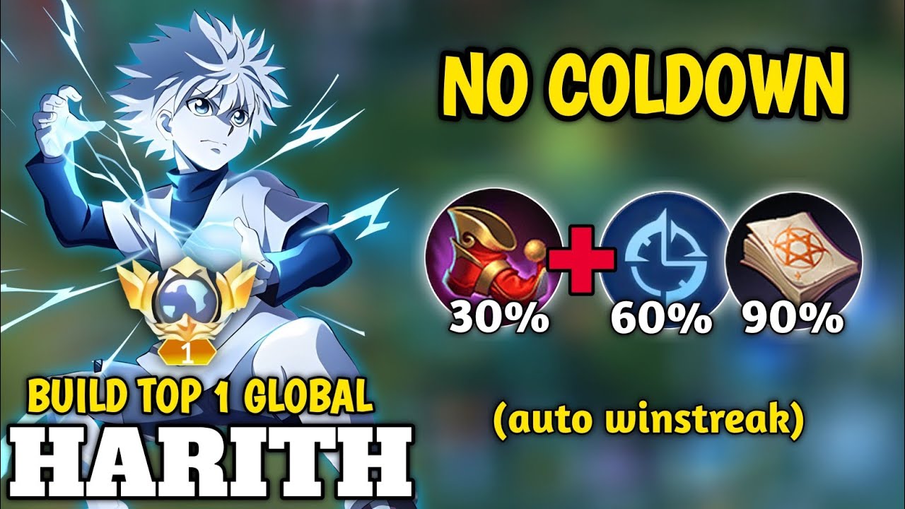 HOW TO PLAY HARITH NO COOLDOWN IN THIS NEW PATCH?! NEW COMBO BUILD & EMBLEM HARITH - MLBB