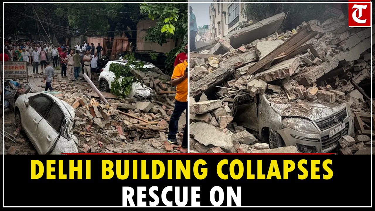 Delhi Building Collapse: 1 Dead, Several Feared Trapped Under Debris in Rohini After Heavy Rain